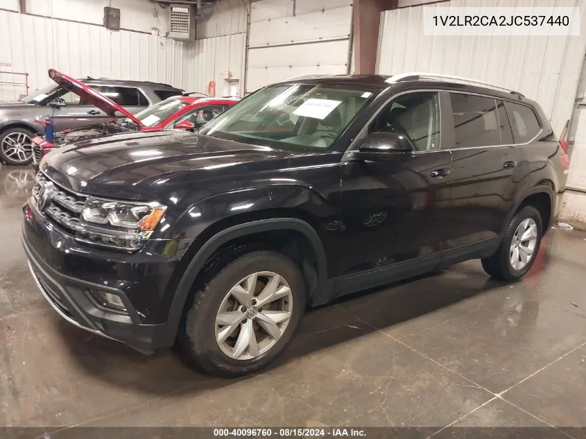 2018 Volkswagen Atlas 3.6L V6 Se/3.6L V6 Se W/Technology VIN: 1V2LR2CA2JC537440 Lot: 40096760