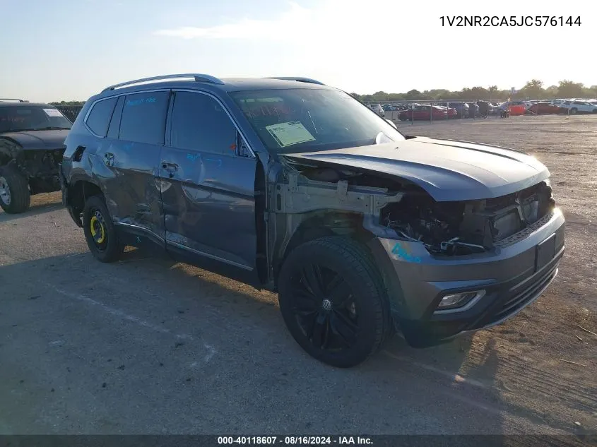 2018 Volkswagen Atlas 3.6L V6 Sel Premium VIN: 1V2NR2CA5JC576144 Lot: 40118607