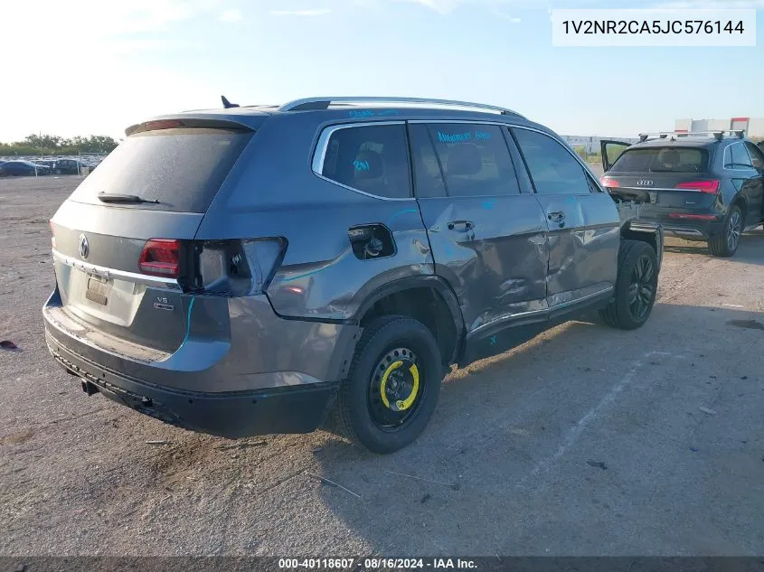 2018 Volkswagen Atlas 3.6L V6 Sel Premium VIN: 1V2NR2CA5JC576144 Lot: 40118607