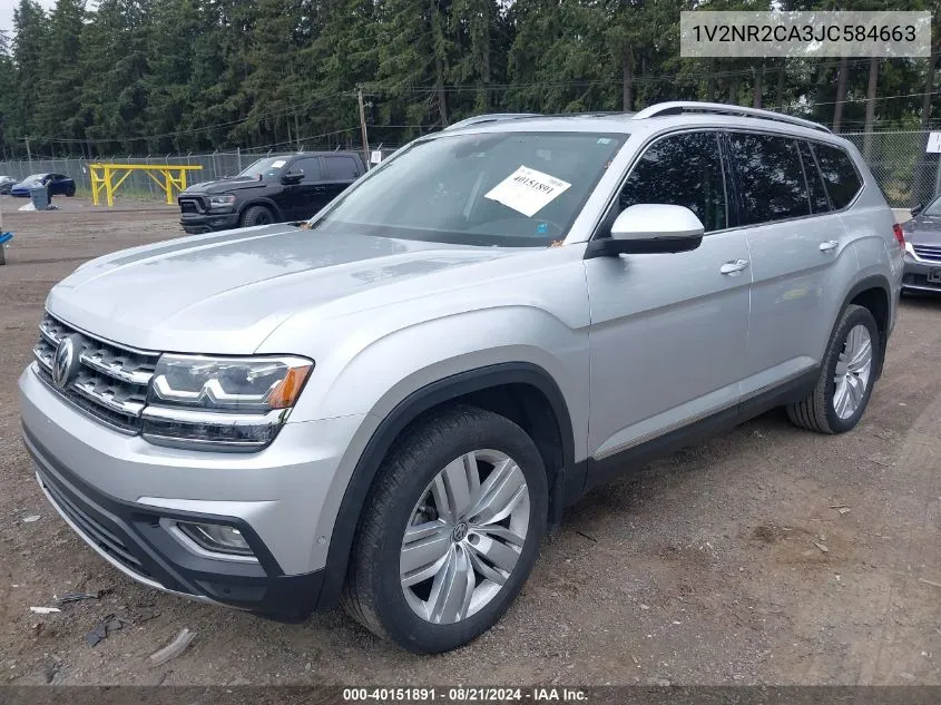 1V2NR2CA3JC584663 2018 Volkswagen Atlas 3.6L V6 Sel Premium