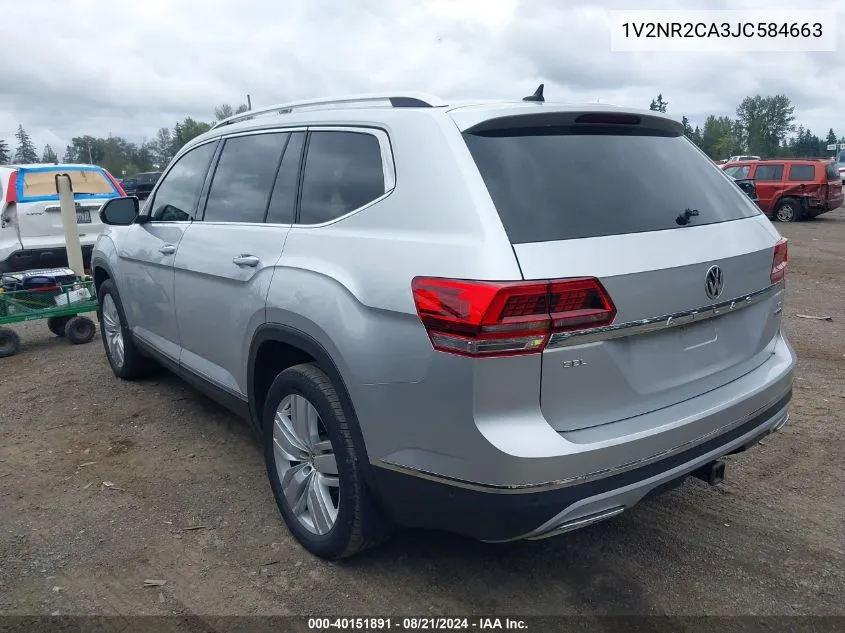 1V2NR2CA3JC584663 2018 Volkswagen Atlas 3.6L V6 Sel Premium