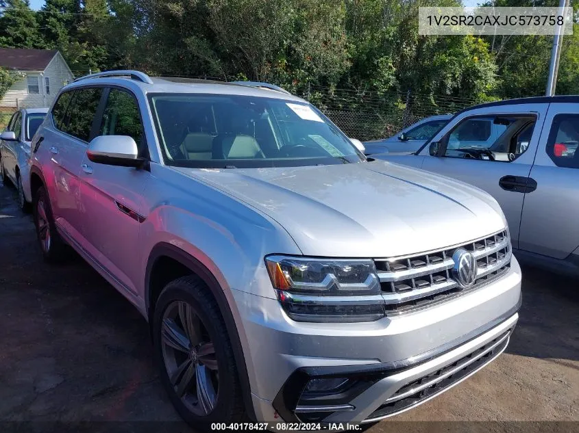 2018 Volkswagen Atlas 3.6L V6 Sel VIN: 1V2SR2CAXJC573758 Lot: 40178427