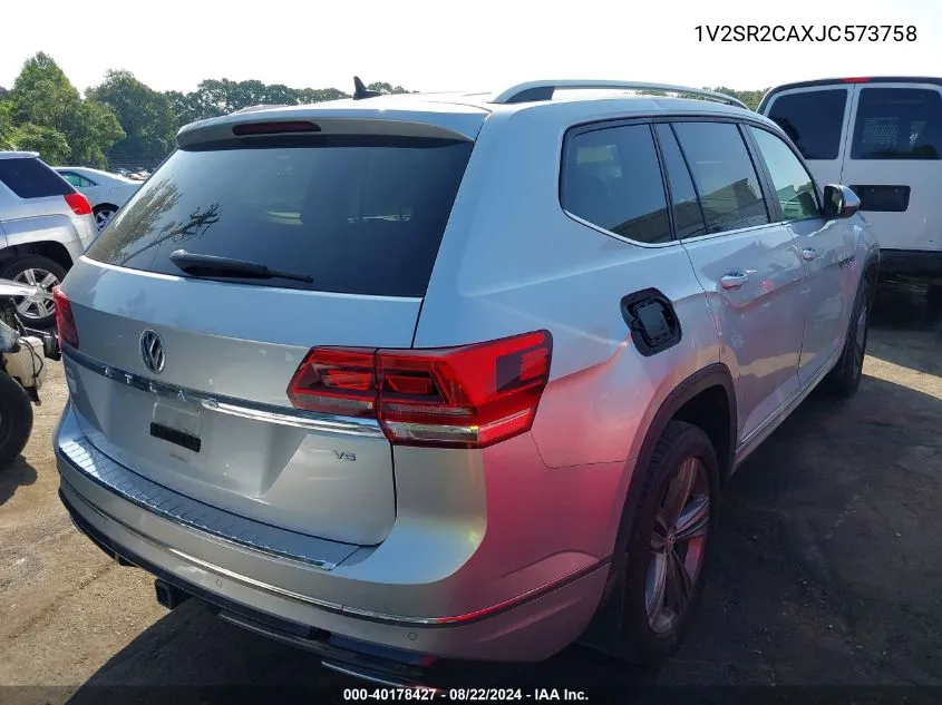 1V2SR2CAXJC573758 2018 Volkswagen Atlas 3.6L V6 Sel