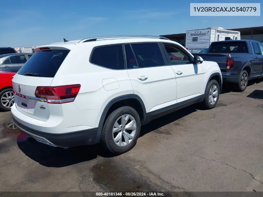 1V2GR2CAXJC540779 2018 Volkswagen Atlas 3.6L V6 S