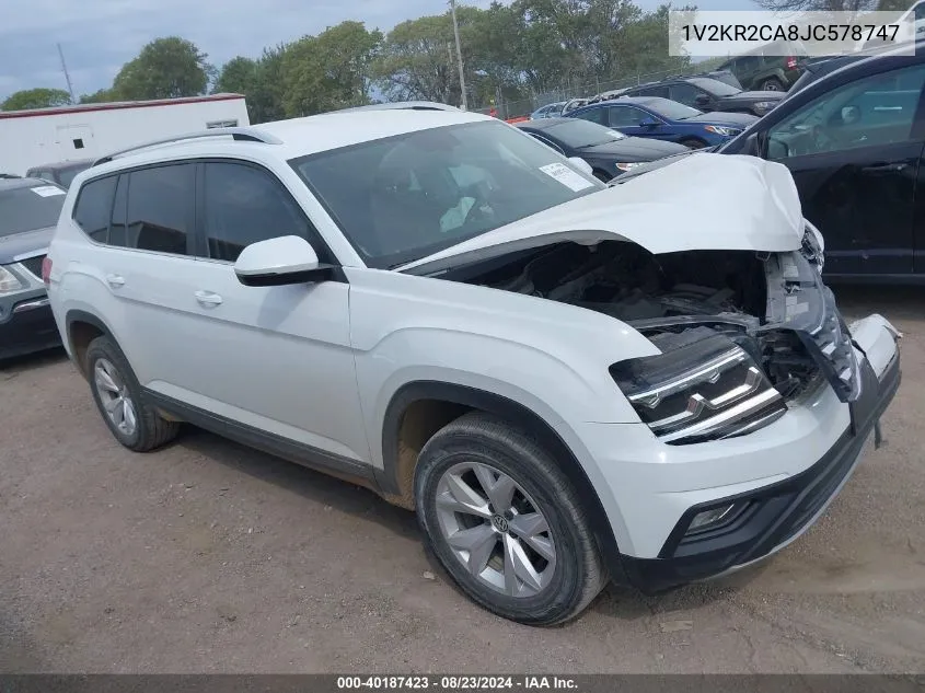 1V2KR2CA8JC578747 2018 Volkswagen Atlas 3.6L V6 Se