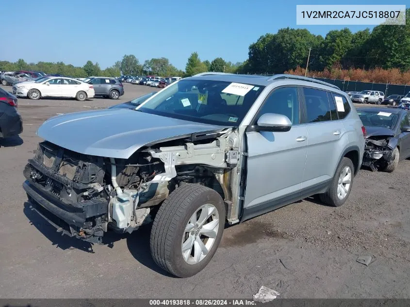 2018 Volkswagen Atlas 3.6L V6 Sel VIN: 1V2MR2CA7JC518807 Lot: 40193818