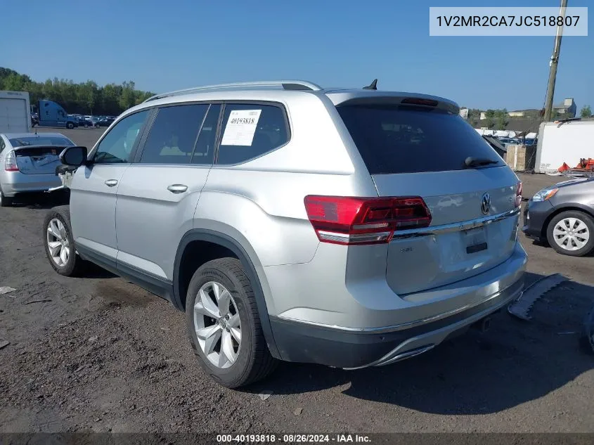 2018 Volkswagen Atlas 3.6L V6 Sel VIN: 1V2MR2CA7JC518807 Lot: 40193818