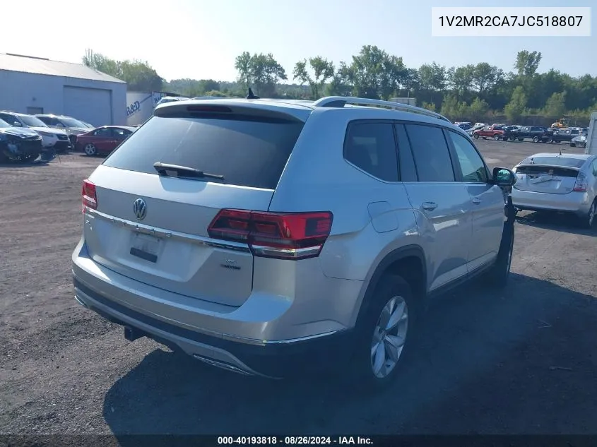 1V2MR2CA7JC518807 2018 Volkswagen Atlas 3.6L V6 Sel