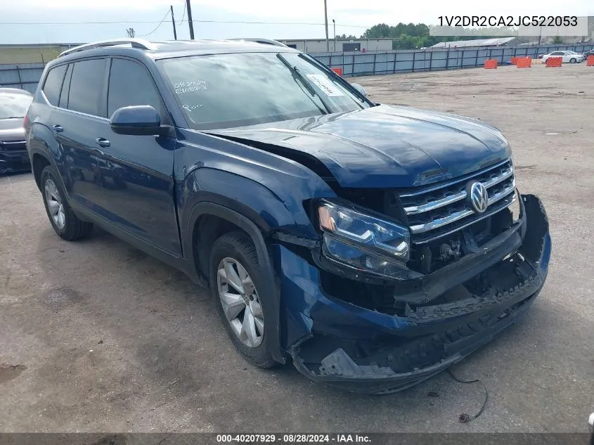 2018 Volkswagen Atlas 3.6L V6 Se/3.6L V6 Se W/Technology VIN: 1V2DR2CA2JC522053 Lot: 40207929