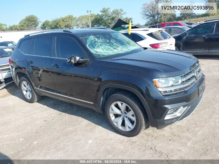 2018 Volkswagen Atlas 3.6L V6 Sel VIN: 1V2MR2CA0JC593896 Lot: 40214754