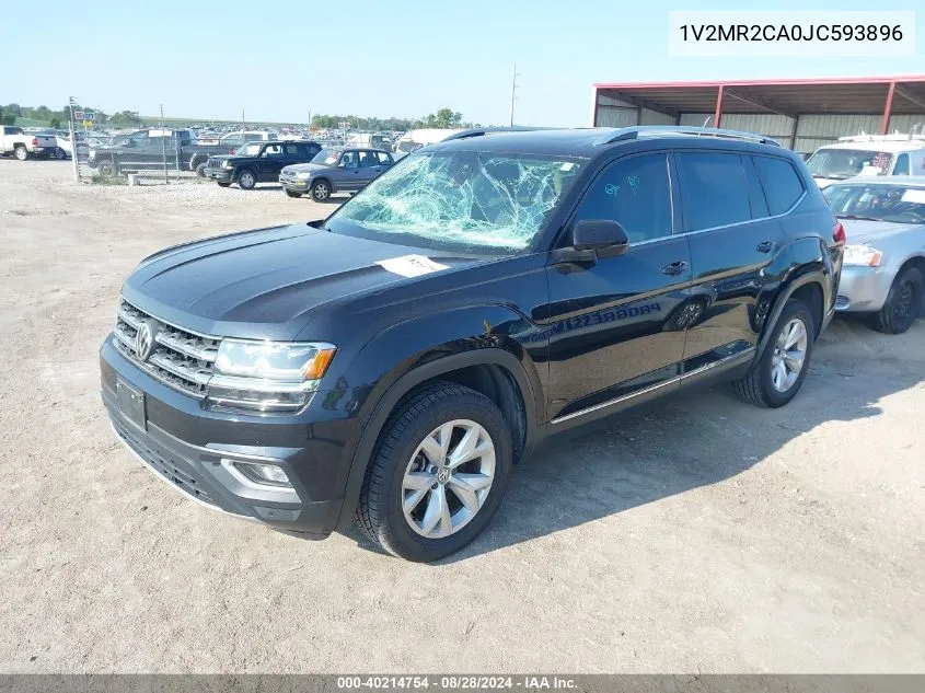 2018 Volkswagen Atlas 3.6L V6 Sel VIN: 1V2MR2CA0JC593896 Lot: 40214754