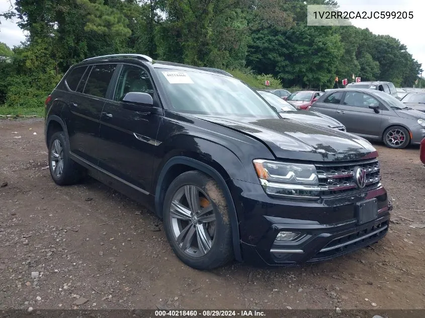 2018 Volkswagen Atlas 3.6L V6 Sel VIN: 1V2RR2CA2JC599205 Lot: 40218460