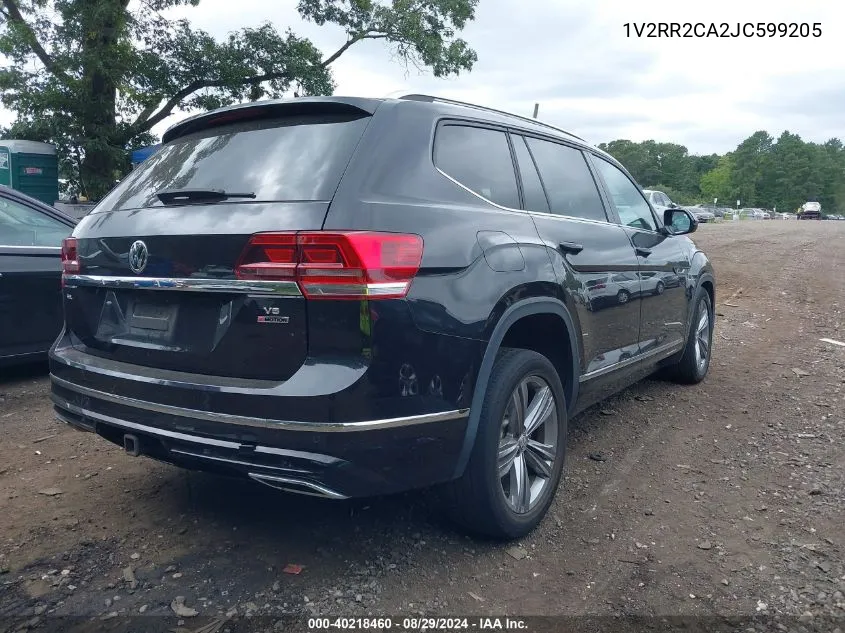 2018 Volkswagen Atlas 3.6L V6 Sel VIN: 1V2RR2CA2JC599205 Lot: 40218460