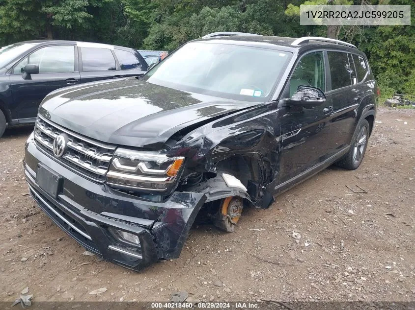 2018 Volkswagen Atlas 3.6L V6 Sel VIN: 1V2RR2CA2JC599205 Lot: 40218460