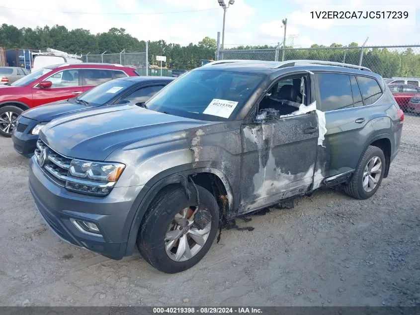 2018 Volkswagen Atlas 3.6L V6 Sel VIN: 1V2ER2CA7JC517239 Lot: 40219398