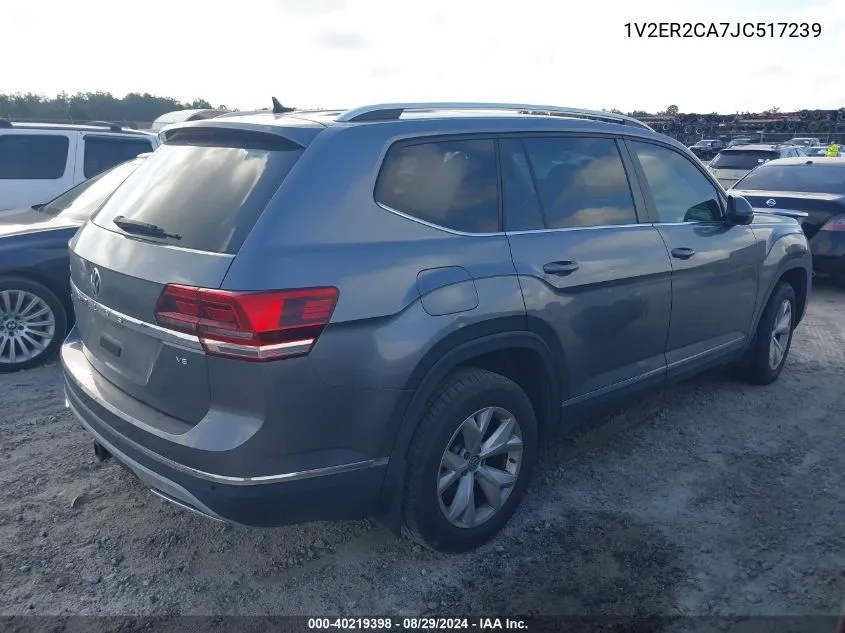 2018 Volkswagen Atlas 3.6L V6 Sel VIN: 1V2ER2CA7JC517239 Lot: 40219398