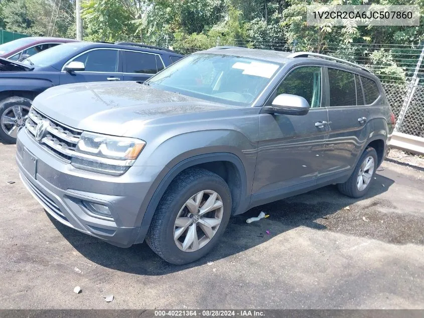 2018 Volkswagen Atlas 3.6L V6 Se VIN: 1V2CR2CA6JC507860 Lot: 40221364