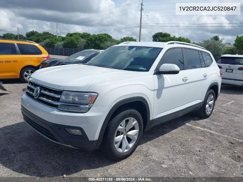 2018 Volkswagen Atlas 3.6L V6 Se VIN: 1V2CR2CA2JC520847 Lot: 40271158