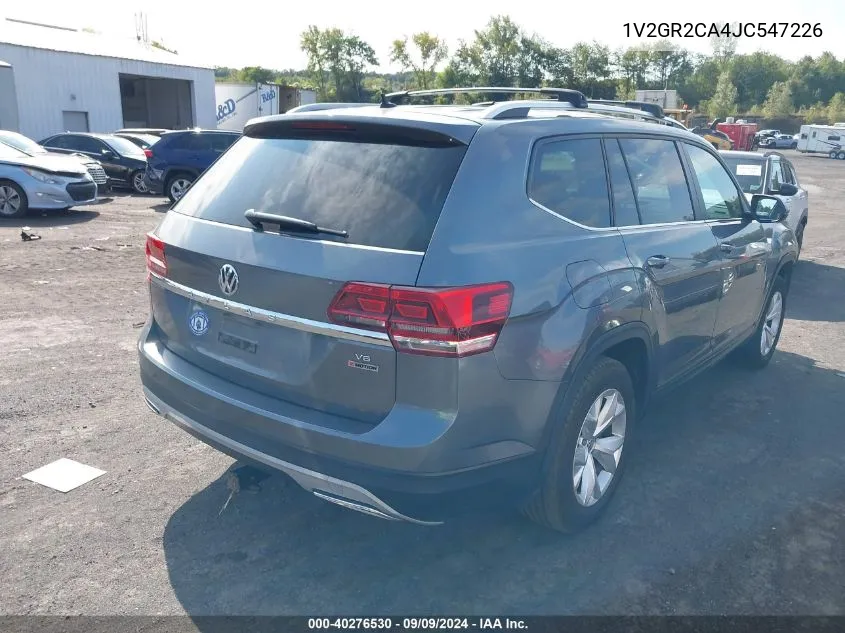 1V2GR2CA4JC547226 2018 Volkswagen Atlas 3.6L V6 S