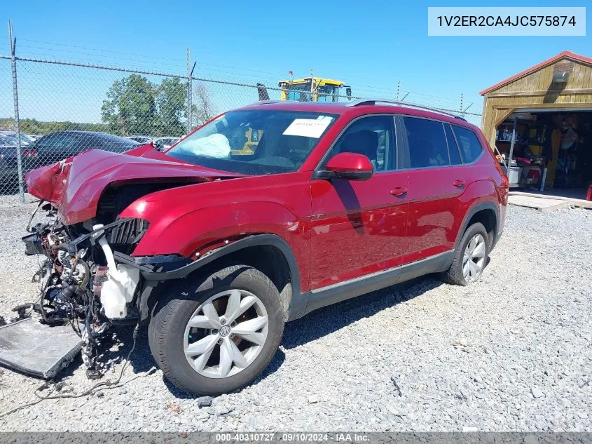 2018 Volkswagen Atlas 3.6L V6 Sel VIN: 1V2ER2CA4JC575874 Lot: 40310727