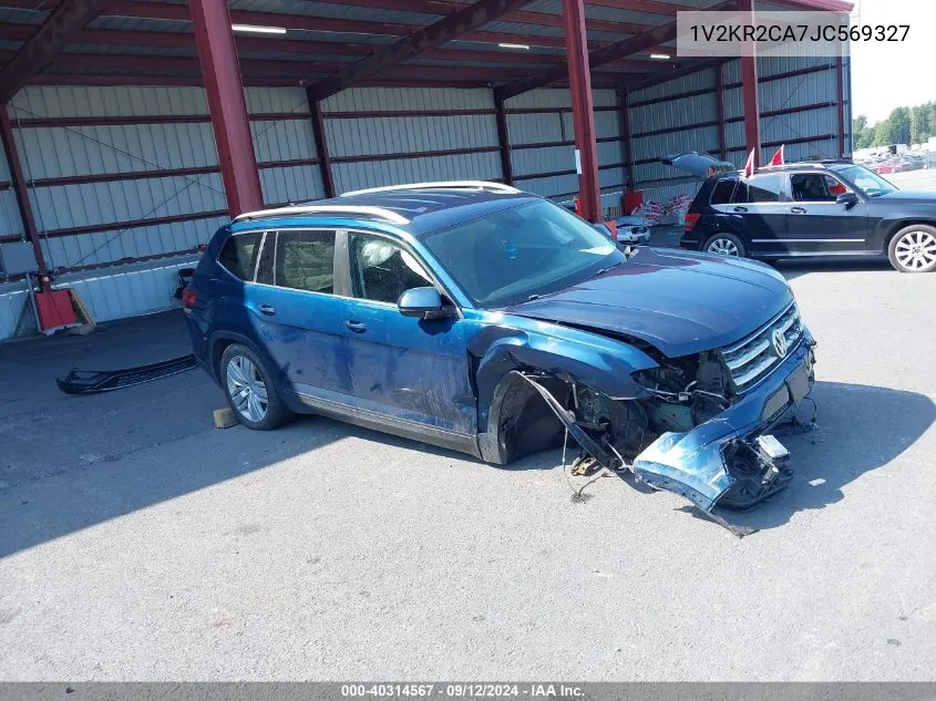 2018 Volkswagen Atlas Se VIN: 1V2KR2CA7JC569327 Lot: 40314567