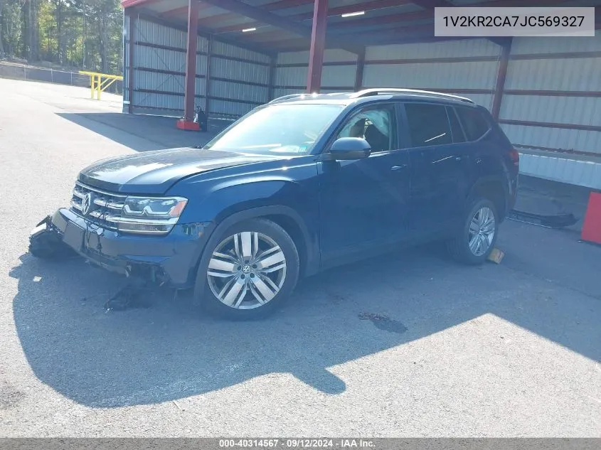 2018 Volkswagen Atlas Se VIN: 1V2KR2CA7JC569327 Lot: 40314567