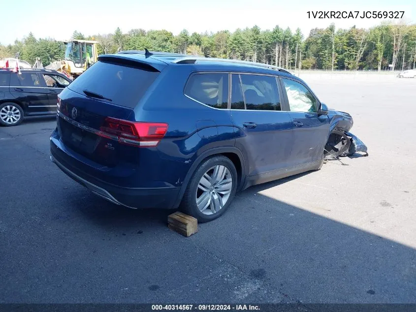 2018 Volkswagen Atlas Se VIN: 1V2KR2CA7JC569327 Lot: 40314567