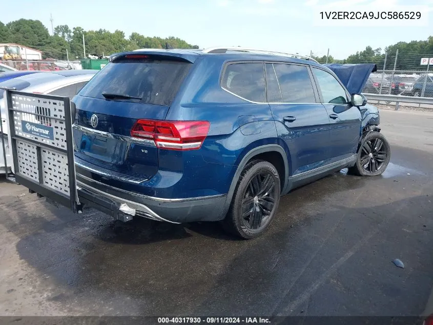 2018 Volkswagen Atlas 3.6L V6 Sel VIN: 1V2ER2CA9JC586529 Lot: 40317930