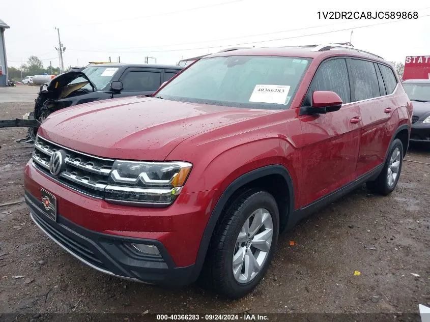 2018 Volkswagen Atlas 3.6L V6 Se/3.6L V6 Se W/Technology VIN: 1V2DR2CA8JC589868 Lot: 40366283