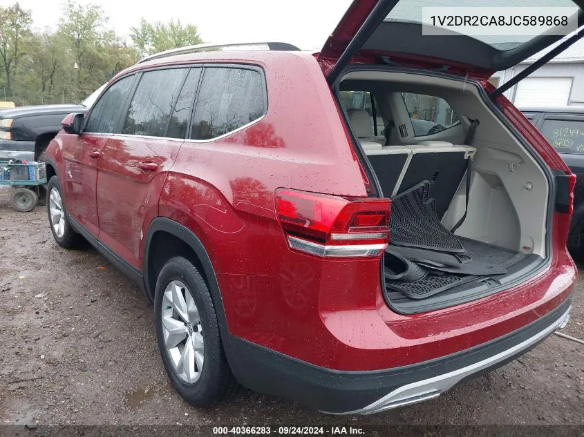 2018 Volkswagen Atlas 3.6L V6 Se/3.6L V6 Se W/Technology VIN: 1V2DR2CA8JC589868 Lot: 40366283