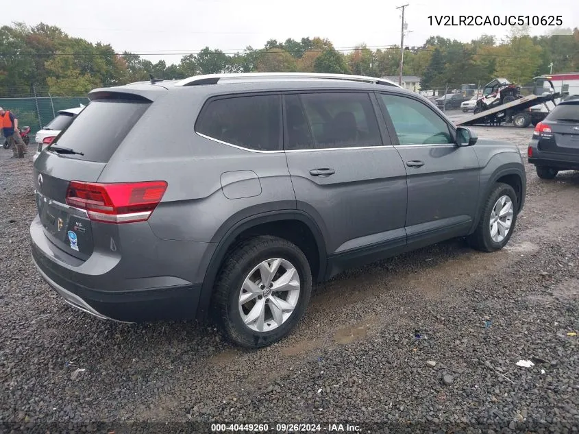 2018 Volkswagen Atlas VIN: 1V2LR2CA0JC510625 Lot: 40449260