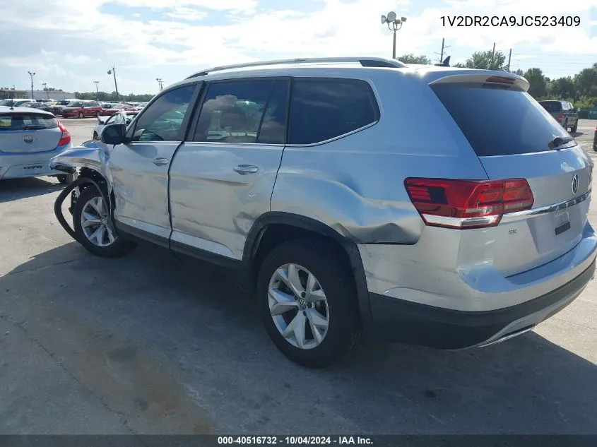 2018 Volkswagen Atlas 3.6L V6 Se/3.6L V6 Se W/Technology VIN: 1V2DR2CA9JC523409 Lot: 40516732