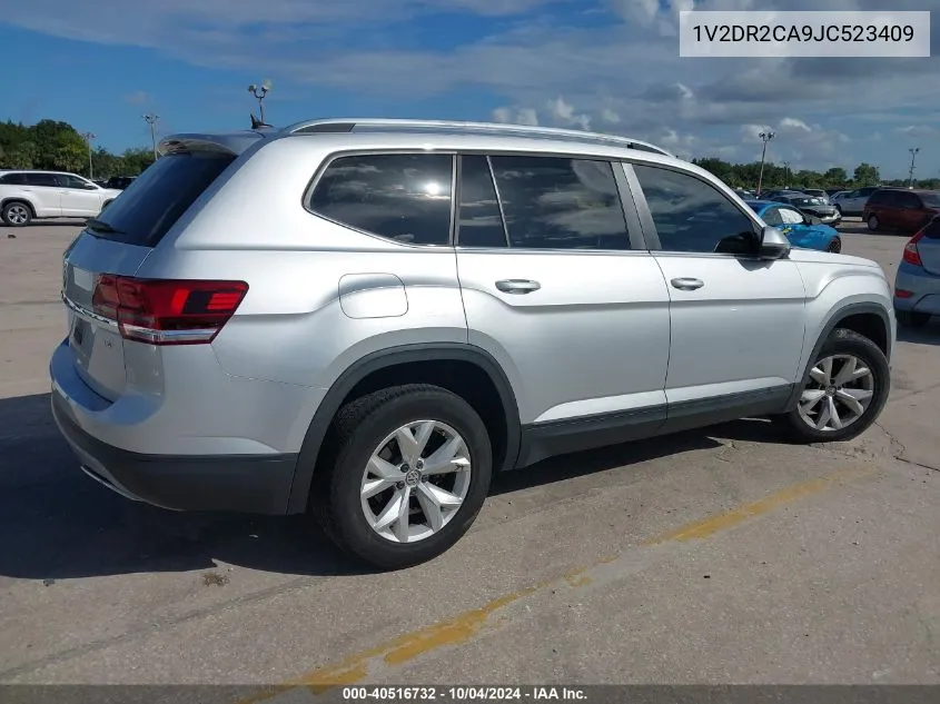 2018 Volkswagen Atlas 3.6L V6 Se/3.6L V6 Se W/Technology VIN: 1V2DR2CA9JC523409 Lot: 40516732