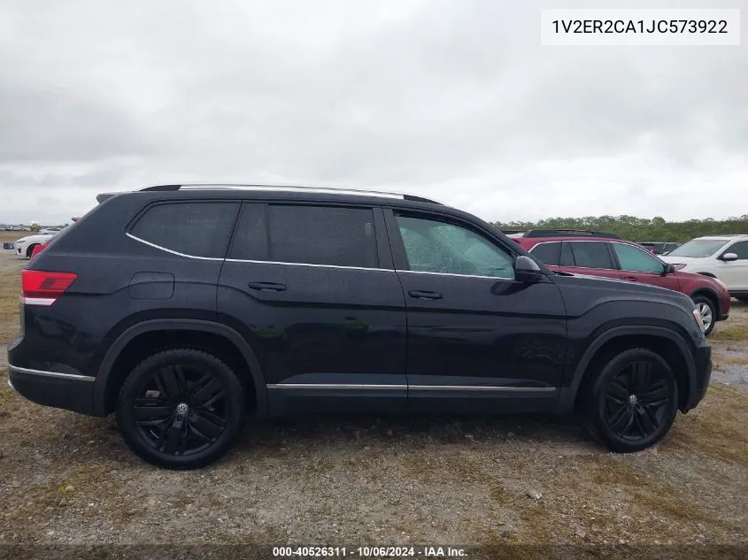 2018 Volkswagen Atlas 3.6L V6 Sel VIN: 1V2ER2CA1JC573922 Lot: 40526311