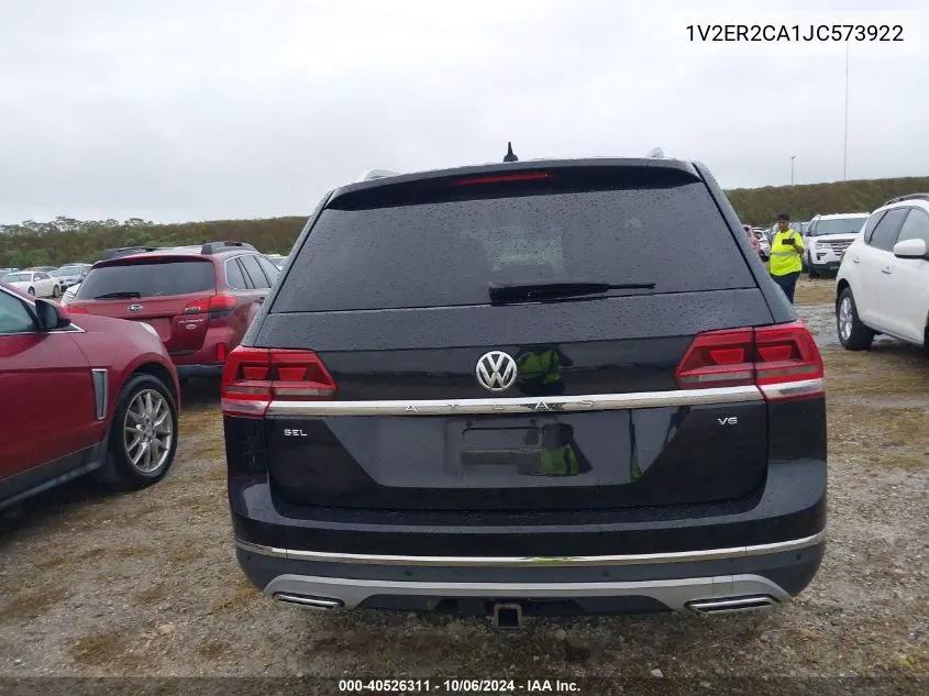 2018 Volkswagen Atlas 3.6L V6 Sel VIN: 1V2ER2CA1JC573922 Lot: 40526311