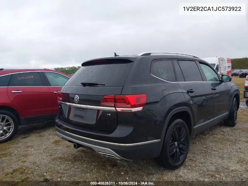 2018 Volkswagen Atlas 3.6L V6 Sel VIN: 1V2ER2CA1JC573922 Lot: 40526311