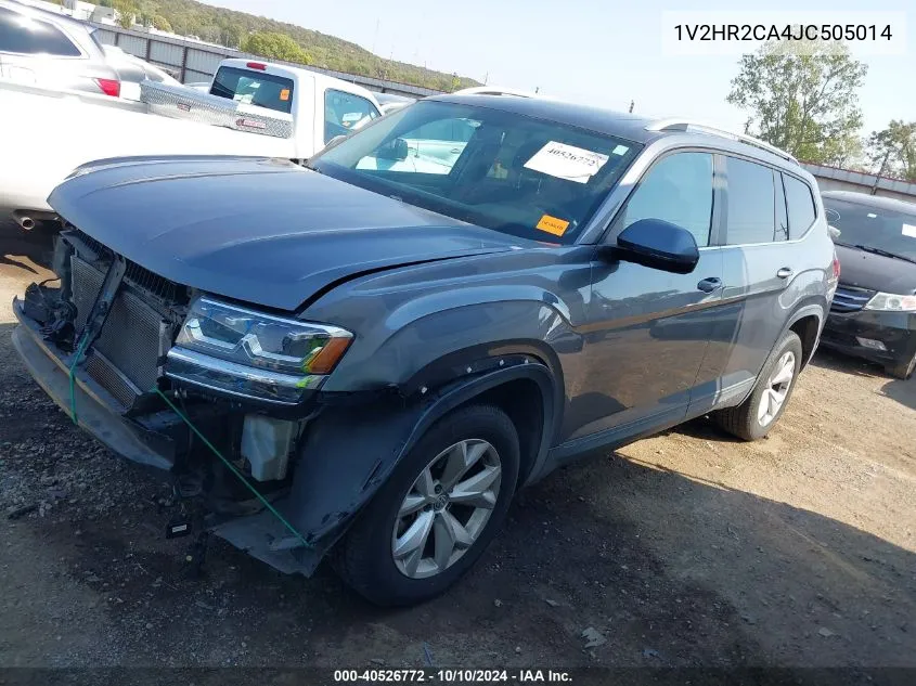 2018 Volkswagen Atlas 3.6L V6 Launch Edition VIN: 1V2HR2CA4JC505014 Lot: 40526772