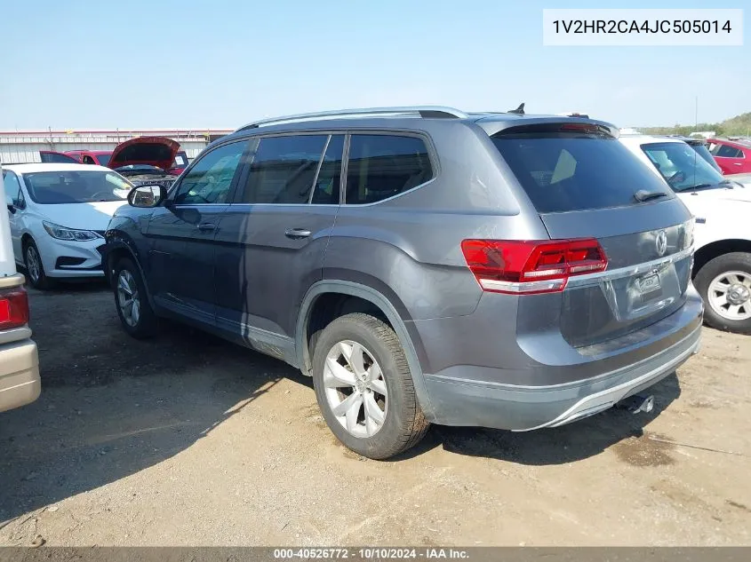 2018 Volkswagen Atlas 3.6L V6 Launch Edition VIN: 1V2HR2CA4JC505014 Lot: 40526772