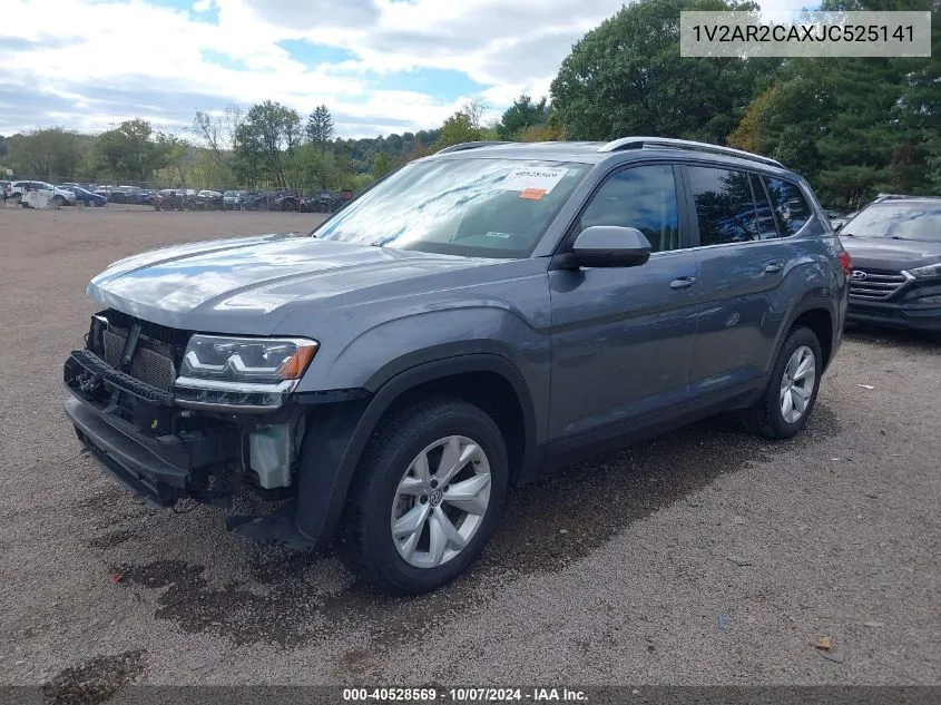 2018 Volkswagen Atlas 3.6L V6 S VIN: 1V2AR2CAXJC525141 Lot: 40528569