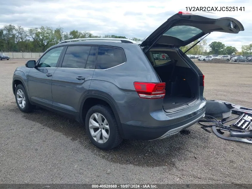 2018 Volkswagen Atlas 3.6L V6 S VIN: 1V2AR2CAXJC525141 Lot: 40528569