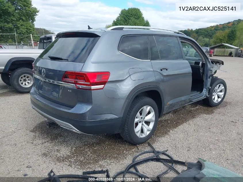 2018 Volkswagen Atlas 3.6L V6 S VIN: 1V2AR2CAXJC525141 Lot: 40528569