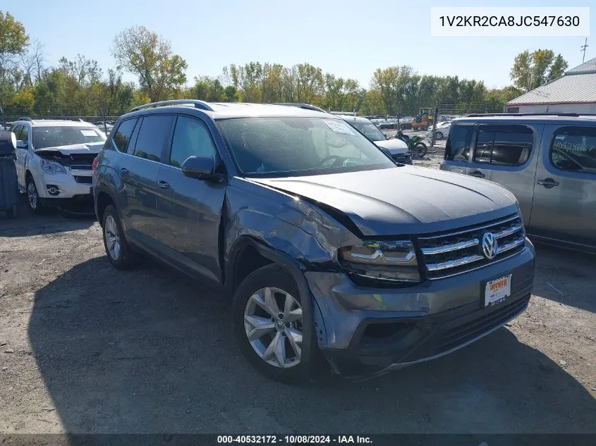 2018 Volkswagen Atlas Se VIN: 1V2KR2CA8JC547630 Lot: 40532172