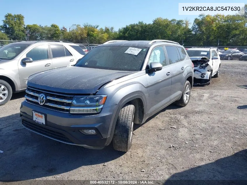 2018 Volkswagen Atlas Se VIN: 1V2KR2CA8JC547630 Lot: 40532172