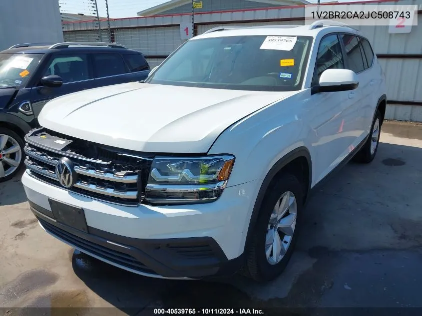 2018 Volkswagen Atlas 3.6L V6 Launch Edition VIN: 1V2BR2CA2JC508743 Lot: 40539765