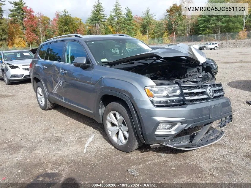 2018 Volkswagen Atlas 3.6L V6 Sel VIN: 1V2MR2CA5JC561123 Lot: 40550206