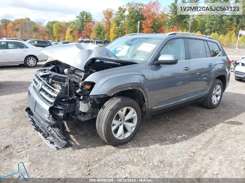 2018 Volkswagen Atlas 3.6L V6 Sel VIN: 1V2MR2CA5JC561123 Lot: 40550206