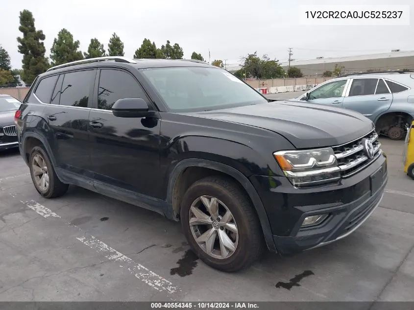 2018 Volkswagen Atlas 3.6L V6 Se VIN: 1V2CR2CA0JC525237 Lot: 40554345