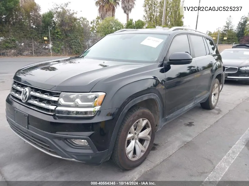 2018 Volkswagen Atlas 3.6L V6 Se VIN: 1V2CR2CA0JC525237 Lot: 40554345