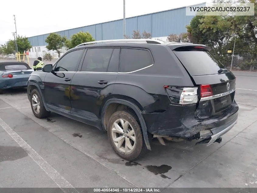 2018 Volkswagen Atlas 3.6L V6 Se VIN: 1V2CR2CA0JC525237 Lot: 40554345