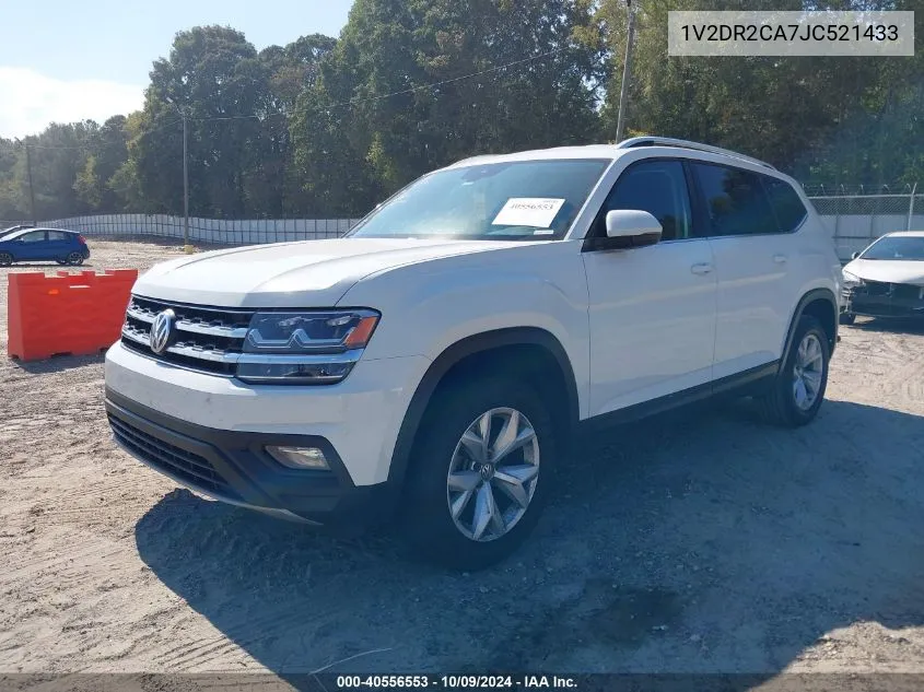 2018 Volkswagen Atlas 3.6L V6 Se/3.6L V6 Se W/Technology VIN: 1V2DR2CA7JC521433 Lot: 40556553